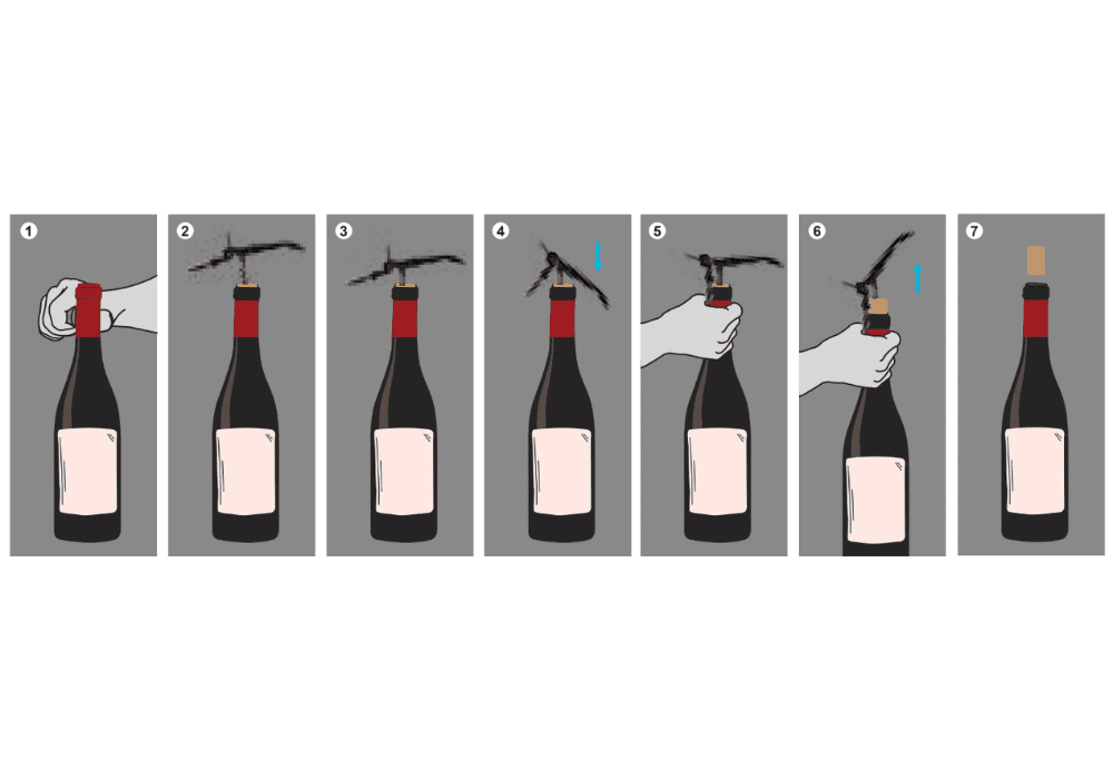 cách mở rượu vang