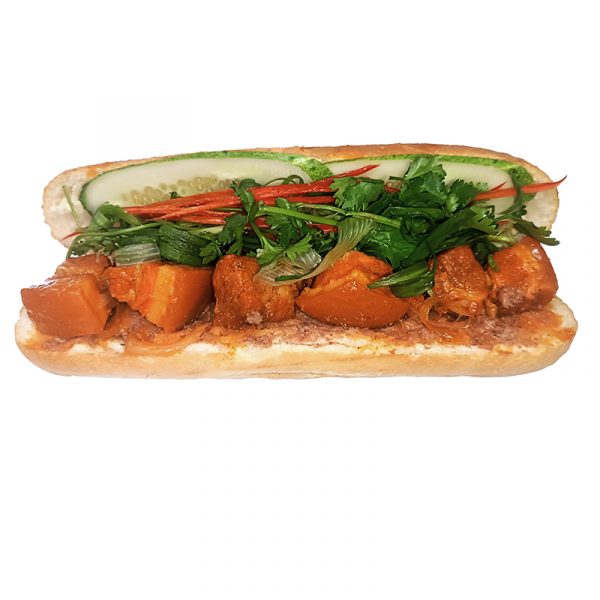Braised pork belly with coconut